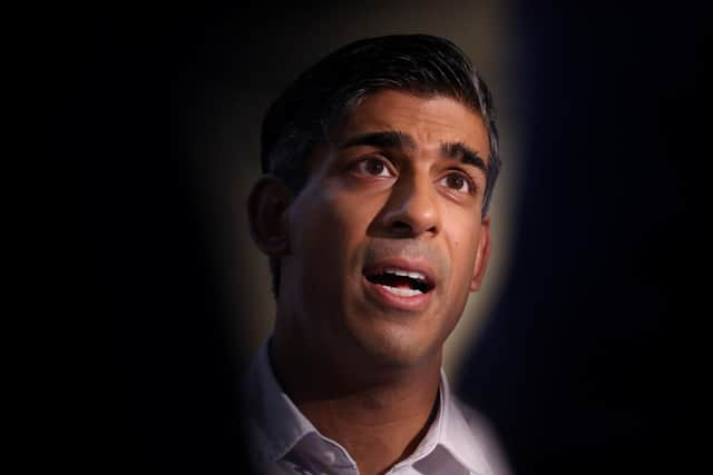 Prime Minister Rishi Sunak delivered a speech on the plans for net-zero commitments in the briefing room at 10 Downing Street