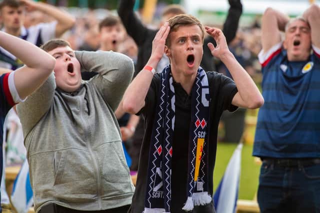 The fanzone in Glasgow was packed out by Scotland supporters.