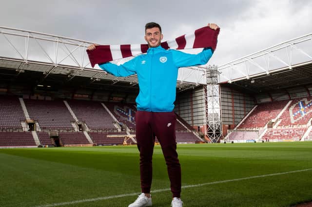New Hearts signing Mihai Popescu is eager to get started in maroon.