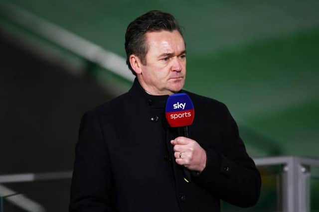 Sky Sports pundit Andy Walker is back on commentary duties his first Celtic game since Celtic and Hibernian on January 11. (Photo by Craig Foy / SNS Group)