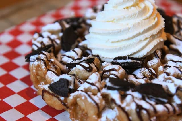 Cookies and cream funnel cake