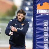 Henry Pyrgos during Edinburgh's open training session at their new stadium. Picture: Paul Devlin/SNS