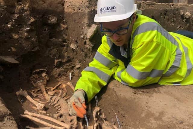 The original archaeological work began in November 2019 but ground to a halt