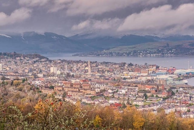 People across Inverclyde, including the town of Greenock (pictured), will see their council tax increase by 5.3 per cent.