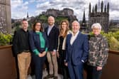 From left: John Raine (Shell), Nassima Brown (Shell LiveWire participant), Anthony Harte (Shell), Sireen Adwan (Elevator), Professor Gary McEwan (Elevator) and Karen Clark (Elevator). Picture: Michal Wachucik/Abermedia.
