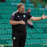 Celtic manager Ange Postecoglu on the touchline during the friendly defeat to Preston. (Photo by Craig Williamson / SNS Group)