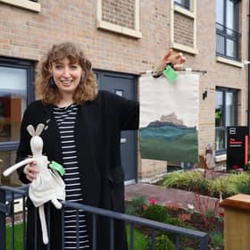 Jenni Colquhoun, studio manager at Harbour Lane, outside the new Showhome of Support by Cala Homes (East) in South Queensferry