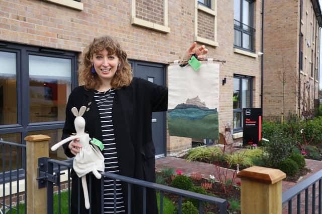 Jenni Colquhoun, studio manager at Harbour Lane, outside the new Showhome of Support by Cala Homes (East) in South Queensferry