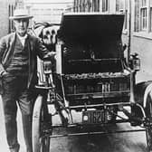 American inventor and physicist Thomas Edison with his first electric car, the Edison Baker, in 1895 (Picture: General Photographic Agency/Getty Images)