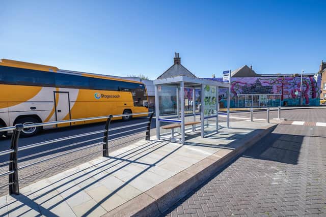 The newly refurbished Peterhead Bus Station.