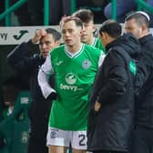 Harry McKirdy came on as a sub in Hibs' 2-2 draw with Motherwell.