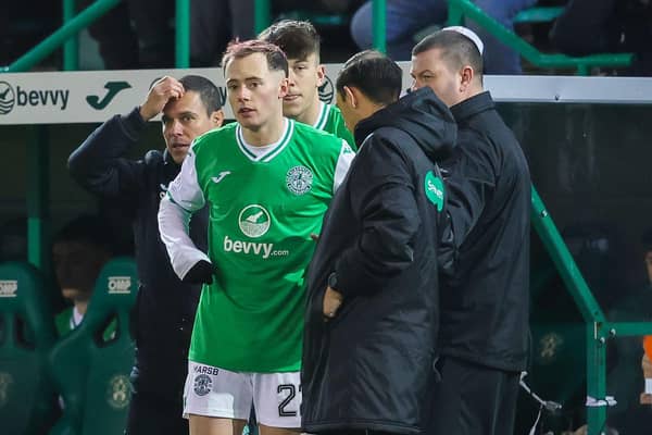 Harry McKirdy came on as a sub in Hibs' 2-2 draw with Motherwell.
