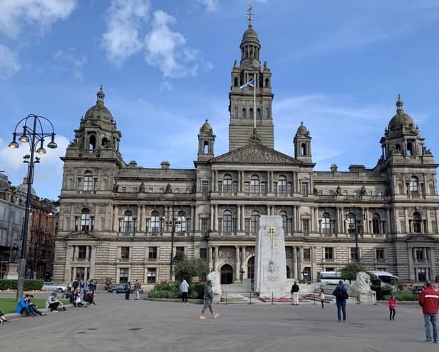 The 2023 UCI Cycling World Championships will see George Square take centre stage as the finish line for road races. Image: Lewis McKenzie/PA Wire.