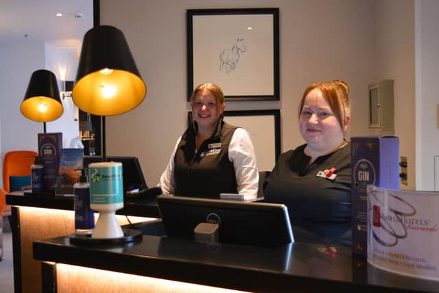 Front to back: Lesley Christensen and Mhairi Ferguson at the Ten Hill Place hotel, part of Edinburgh's Surgeons Quarter.
