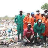 WasteAid trainees in The Gambia managing waste safely and sustainably. Picture: contributed.