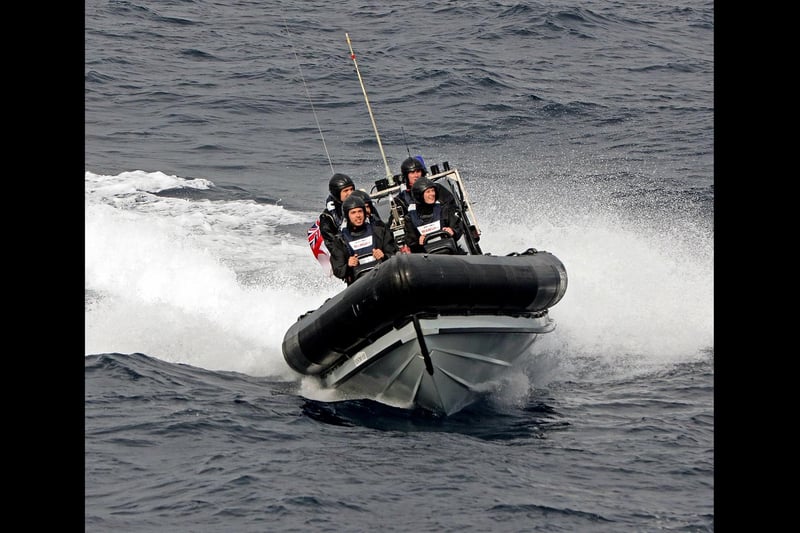 On the 2nd November 2016, HMS Duncan carried out a Quickdraw exercise to simulate the ship being attacked by a small waterborne craft. The ship's seaboat was launched to help simulate this. At the time HMS Duncan was undergoing tasking as part of the Standing NATO Maritime Group 1 (SNMG1) Taskgroup.