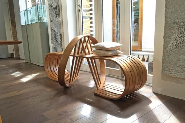 The Forth Bench was inspired by the river and the rail bridge