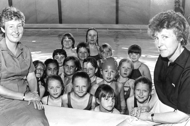 The Brownies annual swimming gala in Stanhope Road baths in 1988.