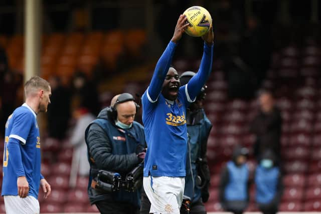 Rangers striker Fashion Sakala has a great record against Motherwell. (Photo by Craig Williamson / SNS Group)