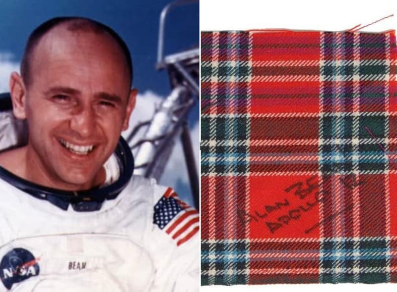 The first and only ever piece of tartan to be taken to the moon was the MacBean tartan. It was taken there back in 1969 by Alan Bean who was the fourth man to walk on the moon's surface.