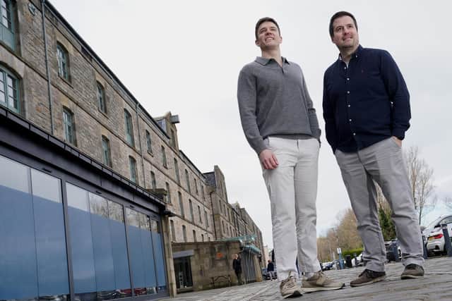 ePass co-founders James Buchan (CEO) and Chris Renga (CTO), picture in Leith. Picture: Stewart Attwood Photography