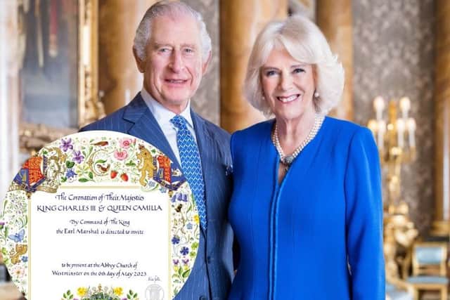 The title Queen Camilla has been used for the first time in an official capacity, appearing on invitations for the King’s coronation.