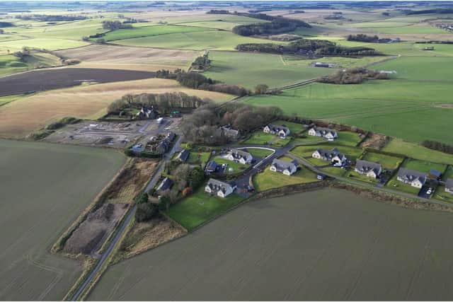 An aerial photo of the existing homes at North Ythsie. Image: contributed
