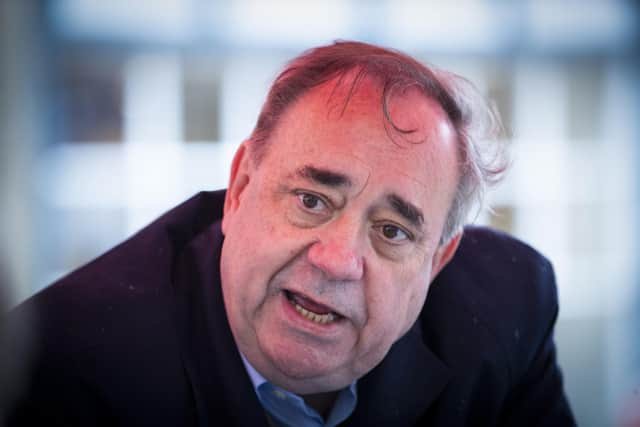 Alex Salmond, Alba Party leader, during a visit to the Scotsman Lounge in Edinburgh on the campaign trail for the forthcoming Scottish Parliamentary Election on May 6 (Photo: Jane Barlow/PA Wire).