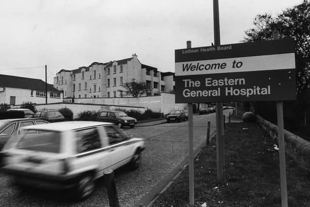 Exterior shot of the Eastern General Hospital in Edinburgh.