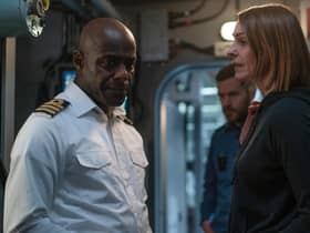 Det Amy Silva (Suranne Jones) reveals the identity of Vigil's Russian spy to Newsome (Paterson Joseph)