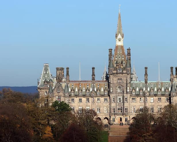 The prestigious Fettes College in Edinburgh, which gets more money from the Ministry of Defence to educate the children of Armed Forces personnel than other Scottish independent schools. Image: Danny Lawson/PA