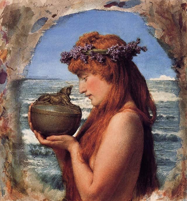 Pandora and her box, from which hope was the last ill to leave. PIC: Creative Commons.