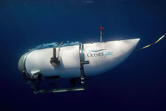 The OceanGate Expeditions submersible vessel named Titan used to visit the wreckage site of the Titanic. Picture: American Photo Archive/Alamy/PA Wire