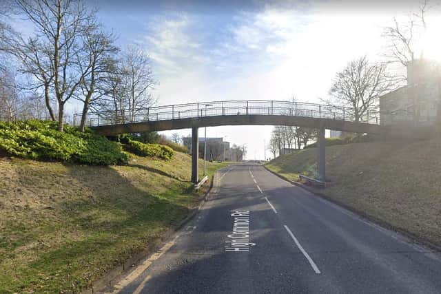 Two men, aged 35 and 44, were assaulted by a group of men in what Police Scotland has described as an ‘unprovoked attack’ on High Common Road in East Kilbride on Saturday (Photo: Google Maps).