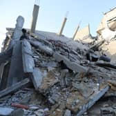 The aftermath of Israeli air strikes  in Rafah, Gaza. Despite warnings from US President Biden, Israeli forces have targeted the city of Rafah which is currently home to an estimated million Palestinian refugees.