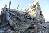 The aftermath of Israeli air strikes  in Rafah, Gaza. Despite warnings from US President Biden, Israeli forces have targeted the city of Rafah which is currently home to an estimated million Palestinian refugees.