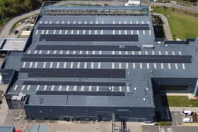 The company has installed about 1,500 solar panels that cover the majority of the building’s roof, and that are set to reduce current on-site energy use by 30 per cent. Picture: contributed.