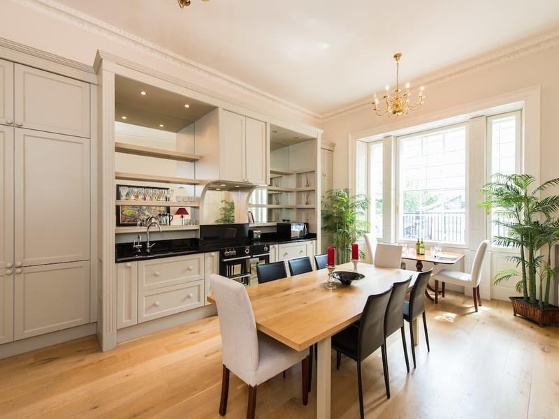 Situated on prestigious York Place in the heart of Edinburgh, this beautiful self-contained suite, which boasts a Queen size bed and Grand Piano, offers a quiet and peaceful oasis in the Georgian city centre. The apartment, which retains original features, has recently been refurbished throughout to a very high standard. With all major attractions a stone’s throw away and a tram stop for the airport situated just around the corner, this spacious and elegant apartment is the perfect base for a romantic mini break for two.
The price for two nights for two people sharing is £357.