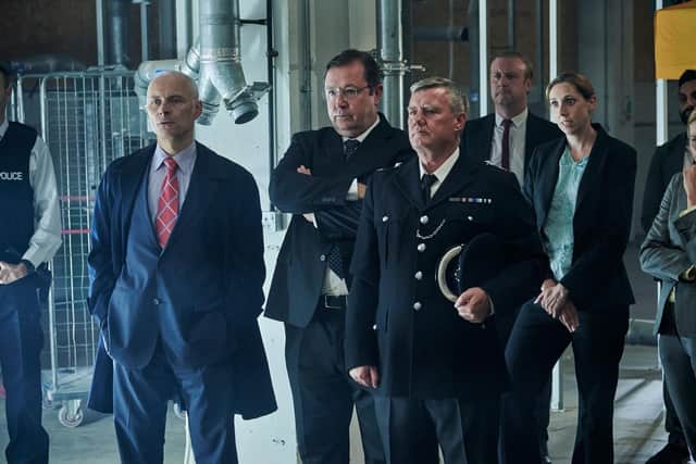 Mark Bonnar as DS Clive Timmons ITV's Litvinenko, 2022, starring David Tennant. Pic: ITV/Shutterstock