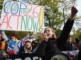 Young people protest during the Cop26 climate summit in Glasgow in November (Picture: Jeff J Mitchell/Getty Images)