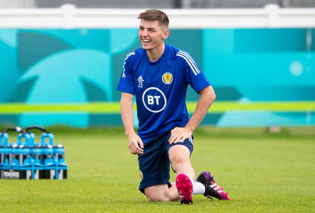 Billy Gilmour's positive Covid test has ruled him out of Scotland's Euro 2020 showdown with Croatia. (Photo by Ross MacDonald / SNS Group)