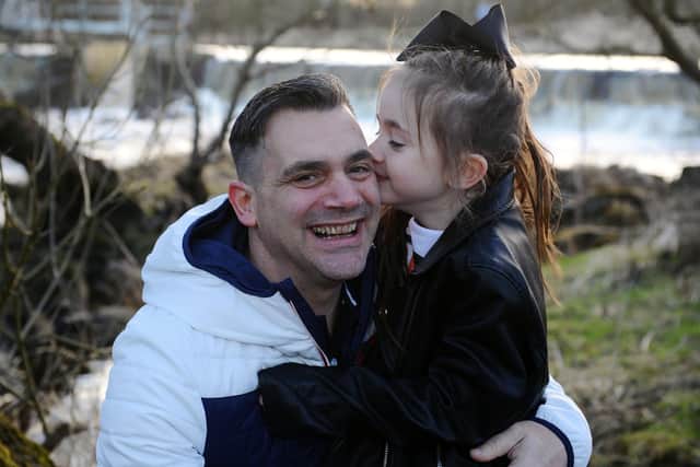 Dave Cicero with daughter Holly, aged 8