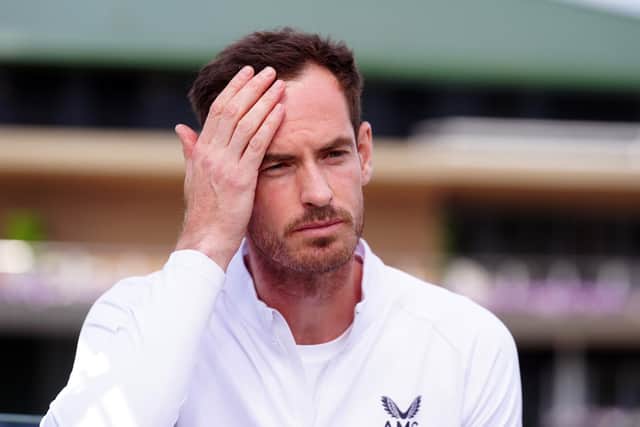 Andy Murray is interviewed at the All England Lawn Tennis and Croquet Club in London ahead of the Wimbledon Championships.