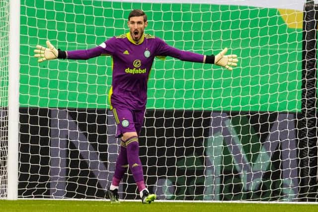 Greek international goalkeeper Vasilis Barkas has been unable to command a regular first team place at Celtic. (Photo by Alan Harvey / SNS Group)