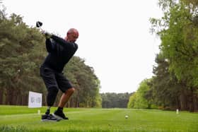 Prestonpans man Gordon McLay plays a shot prior to last year's The G4D Open on the Duchess Course at Woburn Golf Club. Picture: Luke Walker/R&A/R&A via Getty Images.