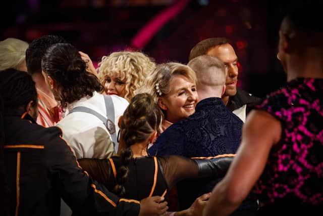 Strictly Come Dancing 2022, Kaye Adams & the stars of Strictly Come Dancing 2022, results show
Pic: BBC, Guy Levy