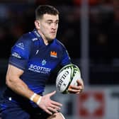 Emiliano Boffelli in action for Edinburgh during an EPCR Challenge Cup match between Edinburgh Rugby and Gloucester at the Hive Stadium, on January 13, 2024. He returns to the team for the match against Cardiff in the URC. (Photo by Ross Parker / SNS Group)