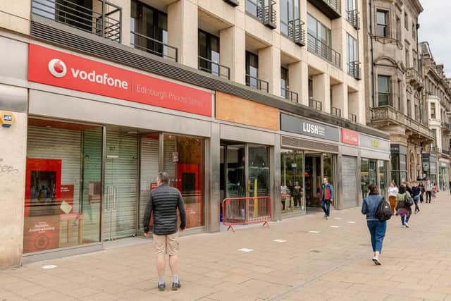 Vacant space above Edinburgh shops is being retrofitted as hotels (Picture: Getty)