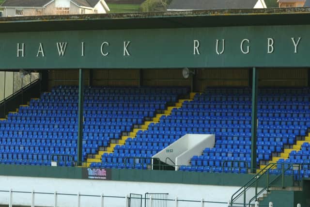 The stand at Mansfield Park was built in 1956 and Hawick hope to replace it.