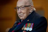 Captain Sir Tom Moore, 100-year-old British Army veteran.